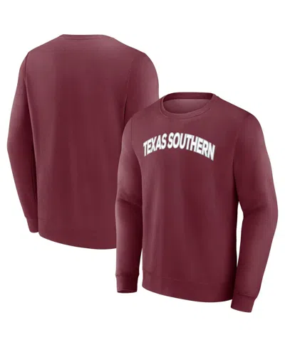 Fanatics Men's Maroon Texas Southern Tigers Short Name Pullover Sweatshirt In Burgundy
