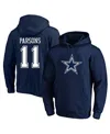 Fanatics Men's Micah Parsons Navy Dallas Cowboys Big And Tall Fleece Name And Number Pullover Hoodie In Navy