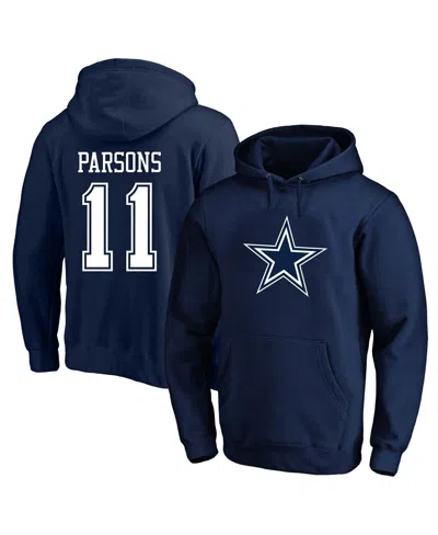 Fanatics Men's Micah Parsons Navy Dallas Cowboys Big And Tall Fleece Name And Number Pullover Hoodie