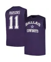 Fanatics Men's Micah Parsons Navy Dallas Cowboys Big Tall Muscle Tank Top In Navy