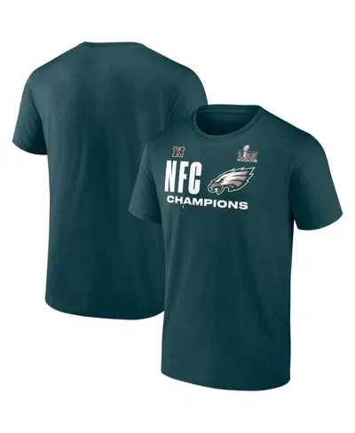 Fanatics Men's Midnight Green Philadelphia Eagles 2024 Nfc Champions Big Tall Hail Mary T-shirt