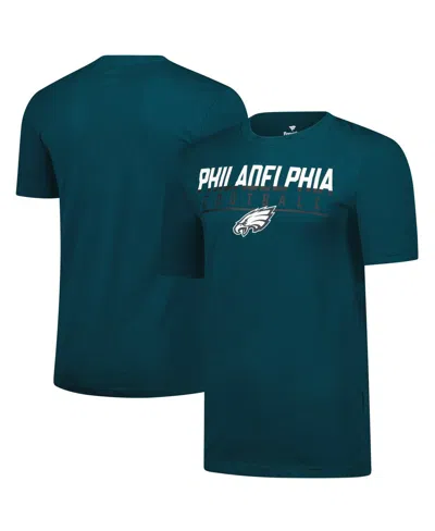 Fanatics Men's Midnight Green Philadelphia Eagles Blocked T-shirt In Blue
