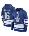 Fanatics Men's Mitch Marner Blue Toronto Maple Leaf's Name Number Lace-up Pullover Hoodie In Blue