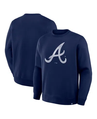Fanatics Men's Navy Atlanta Braves Legacy Sweatshirt In Blue