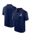 Fanatics Men's Navy Atlanta Braves Strong Alone Raglan Polo In Navy