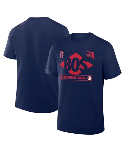 Fanatics Men's Navy Boston Red Sox 2025 Spring Training Grapefruit League True Icon T-shirt In Blue