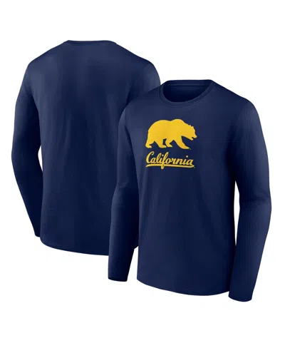 Fanatics Men's Navy Cal Bears Team Lockup Long Sleeve T-shirt