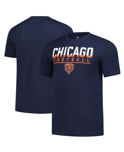 Fanatics Men's Navy Chicago Bears Blocked T-shirt