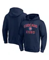 Fanatics Branded Navy Chicago Cubs Heart & Soul Pullover Hoodie In Blue
