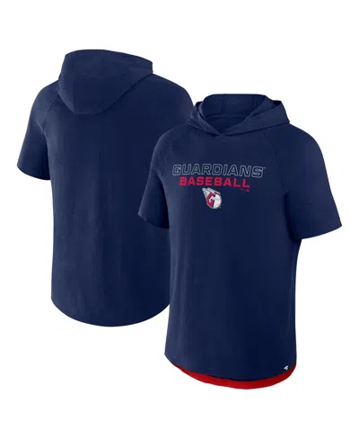 Fanatics Men's Navy Cleveland Guardians Clubhouse Optimal Play Raglan Hoodie T-shirt In Blue
