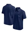 Fanatics Men's Navy Cleveland Guardians Front Office Button-up Shirt In Navy