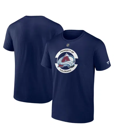 Fanatics Men's Navy Colorado Avalanche Authentic Pro Core Secondary T-shirt In Blue