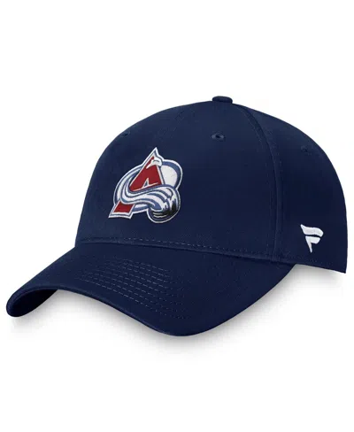 Fanatics Men's Navy Colorado Avalanche Core Adjustable Hat