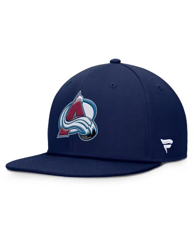 Fanatics Men's Navy Colorado Avalanche Core Primary Logo Snapback Hat
