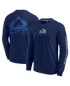 Fanatics Men's Navy Colorado Avalanche Elements Strive Long Sleeve T-shirt In Navy