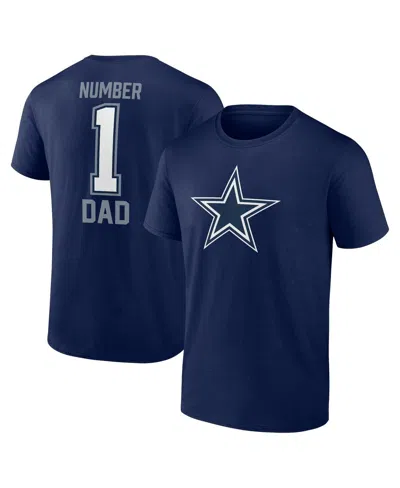 Fanatics Men's Navy Big And Tall Dallas Cowboys 1 Dad T-shirt