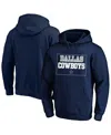 Fanatics Men's Navy Dallas Cowboys Big Tall Fleece Hoodie In Blue