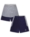 Fanatics Men's Navy Dallas Cowboys Big Tall Team Logo Shorts In Navy Silver