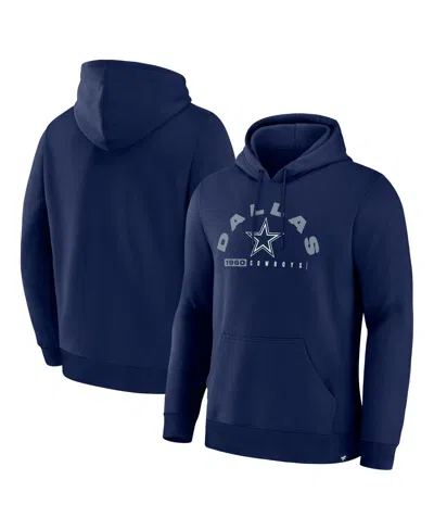 Fanatics Men's Navy Dallas Cowboys Delay Of Game Legacy Pullover Hoodie In Blue
