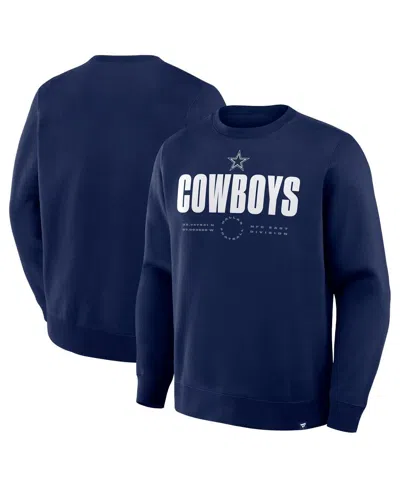 Fanatics Men's Navy Dallas Cowboys Direct Handoff Legacy Pullover Sweatshirt In Blue