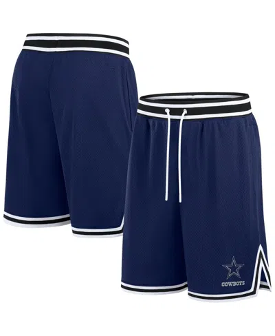 Fanatics Men's Navy Dallas Cowboys Elements Future Ground Mesh Shorts In Blue