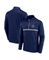 Fanatics Men's Navy Dallas Cowboys Head-to-head Quarter-zip Sweatshirt