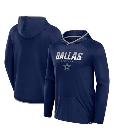 Fanatics Men's Navy Dallas Cowboys On Top Pullover Hoodie In Navy,gray
