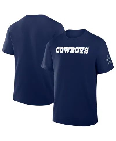 Fanatics Men's Navy Dallas Cowboys Option Route Legacy T-shirt In Blue