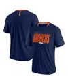 Fanatics Men's Navy Denver Broncos Defender Fade Slant T-shirt In Navy