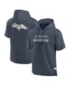 Fanatics Men's Navy Denver Broncos Elements Future Ground Lettering Short Sleeve Pullover Hoodie In Blue