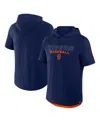 Fanatics Men's Navy Detroit Tigers Clubhouse Optimal Play Raglan Short Sleeve Pullover Hoodie In Navy