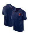 Fanatics Men's Navy Detroit Tigers Strong Alone Raglan Polo In Navy