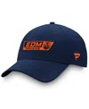 Fanatics Men's Navy Edmonton Oilers Authentic Pro Training Camp Practice Flex Hat In Navy
