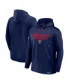 Fanatics Men's Navy Florida Panthers Authentic Pro Rink Fleece Pullover Hoodie In Navy