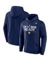 Fanatics Men's Navy Houston Astros 2024 Mlb Postseason Locker Room Pullover Hoodie In Blue