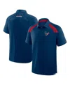 Fanatics Men's Navy Houston Texans Back Around Raglan Polo Shirt In Blue