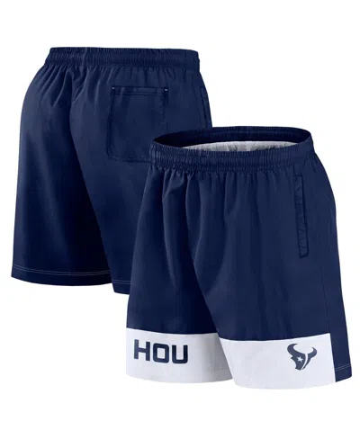 Fanatics Men's Navy Houston Texans Elements Shorts In Blue