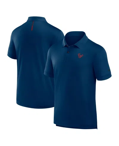 Fanatics Men's Navy Houston Texans Front Office Move Mono Polo Shirt In Blue