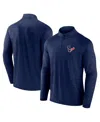 Fanatics Men's Navy Houston Texans Head-to-head Raglan Quarter-zip Jacket In Blue