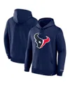 Fanatics Men's Navy Houston Texans Legacy Fleece Pullover Hoodie In Navy
