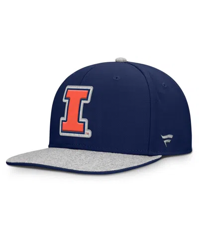 Fanatics Men's Navy Illinois Fighting Illini Loden Snapback Hat In Multi