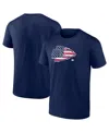 Fanatics Men's Navy Kansas City Chiefs Big Tall Americana T-shirt In Blue