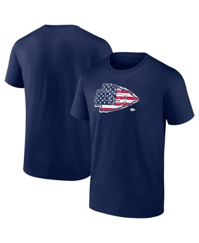 Fanatics Men's Navy Kansas City Chiefs Big Tall Americana T-shirt In Blue