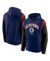 Fanatics Men's Navy La Clippers Scorer Pullover Hoodie In Navy