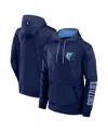 Fanatics Men's Navy Memphis Grizzlies Baller Defender Performance Full-zip Hoodie In Navy