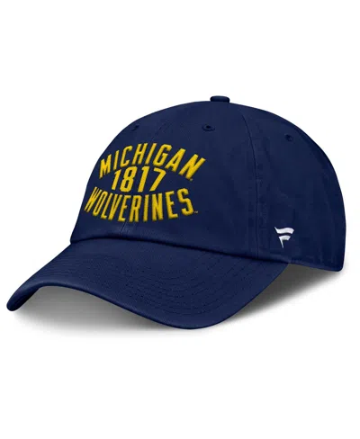 Fanatics Men's Navy Michigan Wolverines Archer Adjustable Hat In Blue
