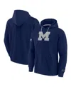 Fanatics Men's Navy Michigan Wolverines Pace Pullover Hoodie In Navy