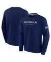 Fanatics Men's Navy Michigan Wolverines Unlimited Pullover Sweatshirt In Navy