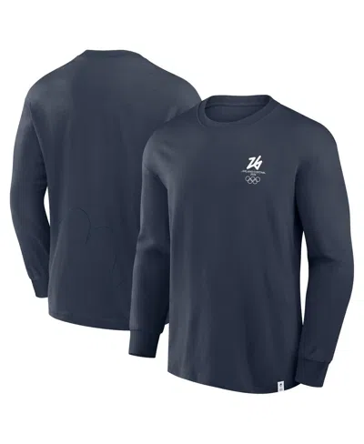 Fanatics Men's Navy Milano Cortina 2026 Winter Olympics Long Sleeve T-shirt In Blue