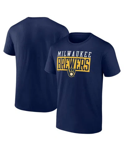 Fanatics Men's Navy Milwaukee Brewers Hard To Beat T-shirt